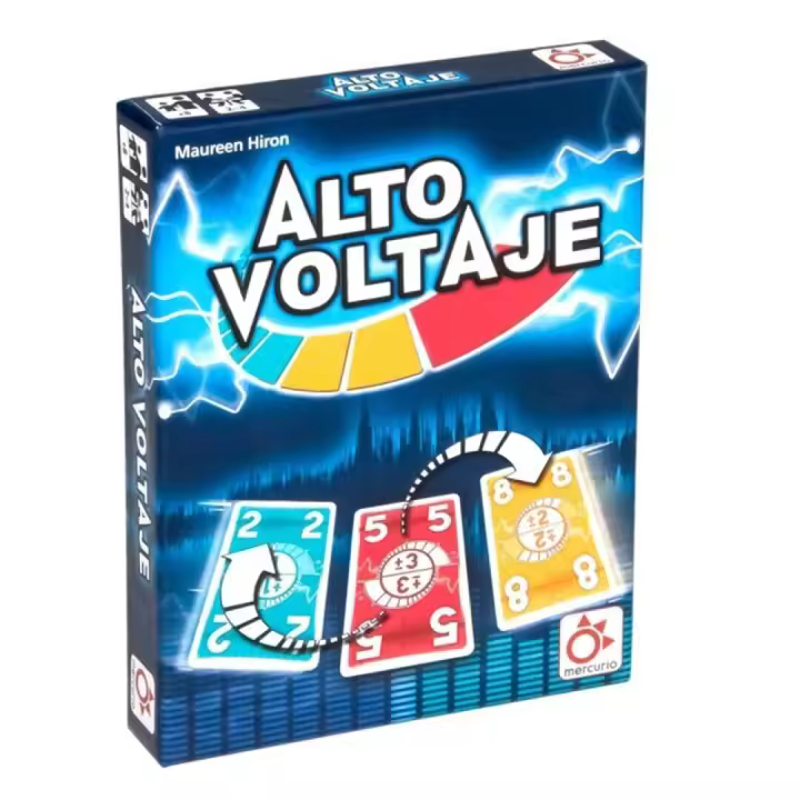 Mercurio - Alto Voltaje - Juego de Cartas Familiar de Cálculo Mental Rápido - Competición Intensa y Reflejos Rápidos - Ideal para Niños y Adultos - - 1