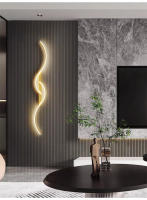 Lámpara De Pared LED Moderna Para Dormitorio Y Sala De Estar Luz De Noche Dorada Con Fuente De Luz LED Decoración Para Hogar Y Sofa - details 21