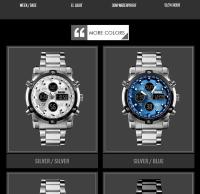 Reloj Digital Skmei 3 Tiempos Con Pantalla Retroiluminada Reloj De Pulsera Cuarzo Para Hombre Correa De Acero Inoxidable Completa Cuenta Regresiva Relogio Masculino - details 5