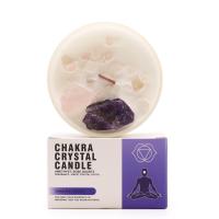 Viva Esencia – Set de Velas de Cristal 7 Chakras con piedras naturales auténticas, cera de soja ecológica, fragancias armonizantes y diseño artesanal | Ritual de meditación, sanación energética, equilibrio interior y bienestar espiritual | Ancient Wisdom - details 5