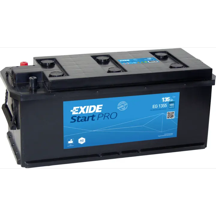 Batería Exide EG1355 Start Pro. 12V - 135Ah/1000A (EN) (514x175x210mm) - 1