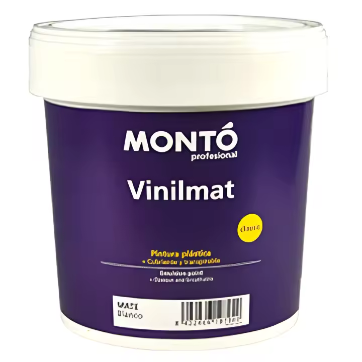 Montó (Valencia) Pintura Plástica Vinilmat SB Lisos Blanco 12L/15L/4L Exterior/Interior - 1