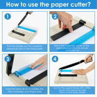 Cortadora De Papel Con Guardia De Seguridad Y Bloqueo De Hoja Acero Inoxidable Precisión Corte Capacidad De 12 Hojas Para DIY - details 3