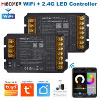 Miboxer Controlador LED WiFi+2.4G Con Music Rhythm Tuya Smart Y Control De Voz Para Google 2in1 5in1 Single Color/CCT/RGB/RGBW/RGBCCT - details 0