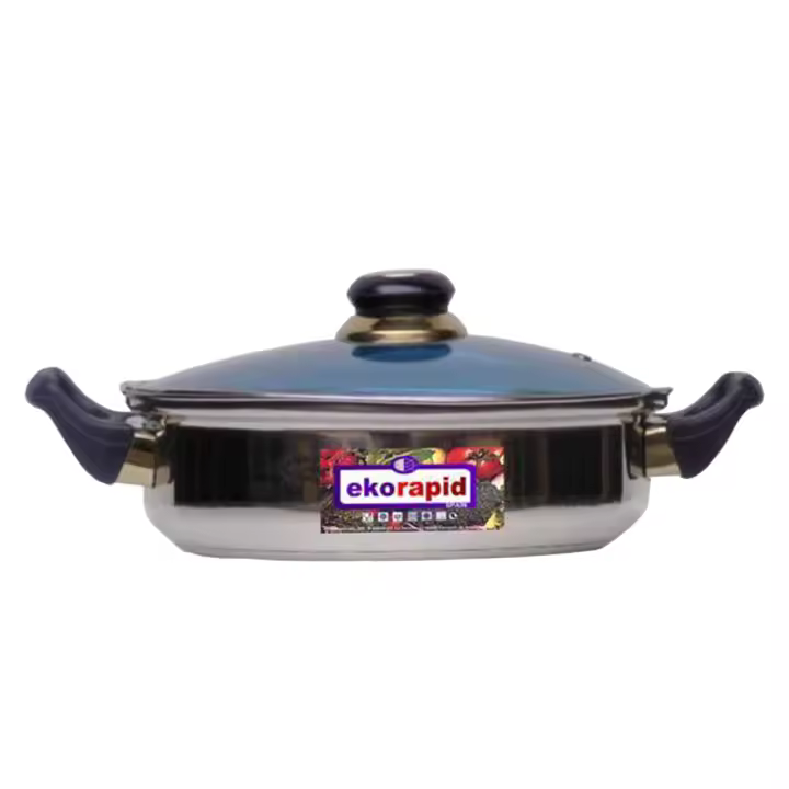 Cazuela bajo de cocina de distinto tamaño, con dos asas , con acero inoxidable y precio super incleible - 1