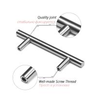 Manija De Acero Inoxidable Pulido Para Armario Y Puerta De Cocina 20PCS Pulls De Gabinete Modernos En Color Oro Y Negro - details 7