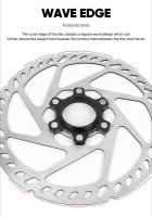Rotador De Freno De Disco Para Bicicleta De Carretera Y Montaña 160mm 180mm 203mm Material De Acero Sistema De Freno Hidráulico Centerlock - details 6