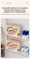 Organizador De Huevos Automático Dispensador De Huevos Para Nevera Rack De Almacenamiento De Plástico Para Encimera De Cocina Y Organizador De Puerta De Nevera - details 9