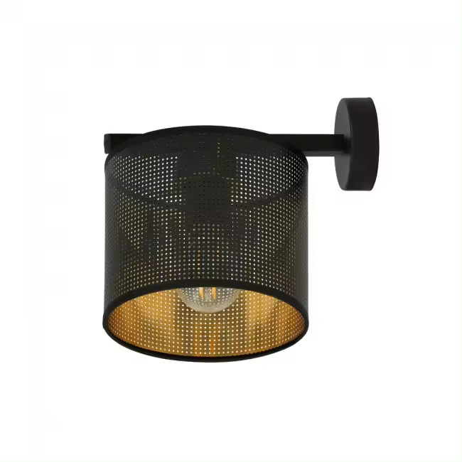 Wonderlamp Aplique de pared Rivera Negro/Oro - 1