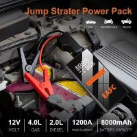 Arrancador de coche de 12V 1200A, 4 en 1, inalámbrico, inflador de neumáticos, 150PSI  compresor de aire, banco de energía, arranque de batería portátil, carga rápida - details 1