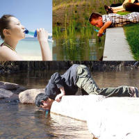 Purificador De Agua Para Supervivencia De Emergencia 1-4pcs Portátil Para Camping Y Senderismo Primera Ayuda En El Exterior - details 14