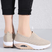 Zapatillas De Verano Para Mujer Moda Plataforma Sólida Colorido Zapatos Planos Casual Transpirables Tacón Bajo Para Caminar - details 4