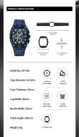 Reloj De Pulsera Deportivo NAVIFORCE NF7105 Para Hombres Con Banda De Silicona Resistente Al Agua Y Luminosidad Fecha Calendario Completo - details 1