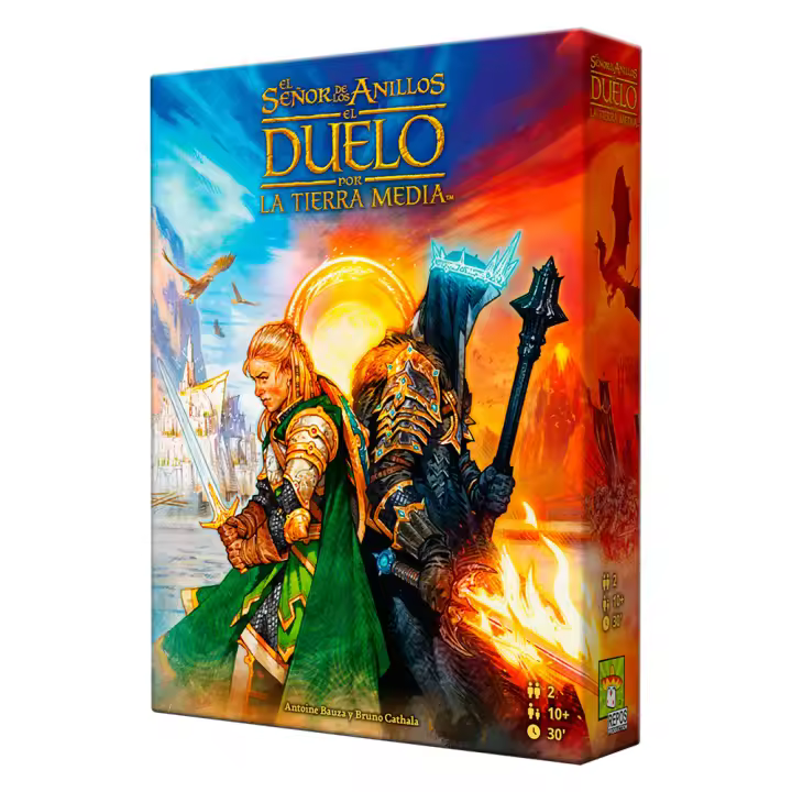 JUEGO DE MESA EL SEÑOR DE LOS ANILLOS DUELO POR LA TIERRA MEDIA - Nuevo a estrenar - Asmodee - Juego de Tablero - 1