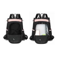 Mochila antirrobo ligera Simple para mujer, bolso de hombro impermeable de tela Oxford，Mochila Pequeña Para Mujer Bolsa De Hombro De Viaje Mini Rucksack Casual - details 6