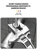 Juego De Reparación Universal 6-68mm Llave De Mano Para Baño Herramienta De Tubería Con Abertura Grande Llave Ajustable De Acero Inoxidable Para Reparación Doméstica - details 12