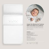 🛏️Cómodas sábanas de coralina para Cuna bebé Estrella 2 Colores: suavidad y calidez en cada noche-Interbaby🛏️ - details 6