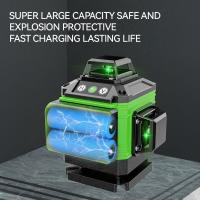 Nivel láser 4D de 16 líneas, autonivelante de línea verde 360°, niveles horizontales y verticales ﻿Nivel lazer, herramienta de nivelación de batería recargable por USB,Ip54 a prueba de polvo, impermeable, a prueba de terremotos, confiable y resistente - details 7
