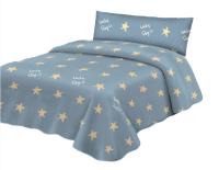 Juego de sábana,juego para cama 105cm,set de 3 Piezas, 1 encimera , 1 sábana bajera ajustable, 1 fundas de almohada, 100% poliéster, transpirable.CXJF - details 2