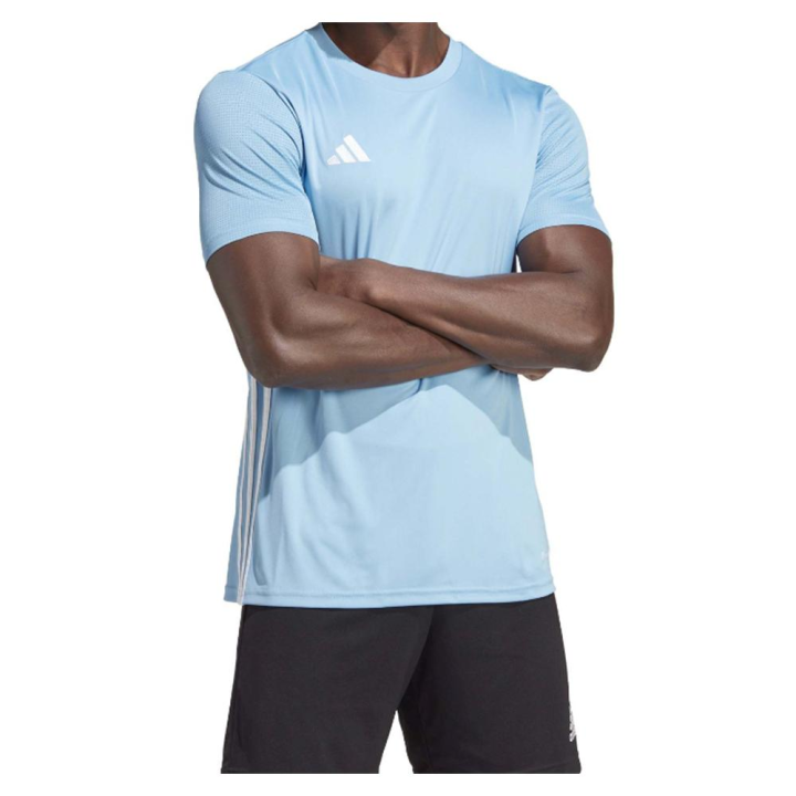 Camiseta Adidas Manga Corta 3 Bandas Varios Colores - Modelo Tabela - Cuello Redondo  T-Shirt Transpirable Aeroredy para Deportistas - Adidas Sport - Fútbol - Tenis - Padel - Indoor - Multideporte