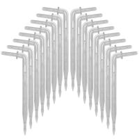 KESLA 50pcs Repartidores De Agua Para Jardín Y Vivero Conductor De Goteo Micro 4/7mm Elbowed Arrow Drop Irrigación De Plástico Para Plantas De Interior Y Estufa - details 0