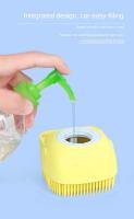 Cepillo De Baño Para Perros Y Gatos De Silicona Suave Masajeador De Peluca Dispensador De Ducha De Peluquería Para Mascotas En Colores Amarillo Rosa Y Azul - details 1