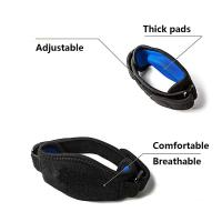 1pc Soporte De Codo Ajustable Para Baloncesto Tenis Golf Músculo Braço Esquerdo Direito Proteção Contra Síndrome De Dolor Lateral Epicondilite EVA Sintética Goma - details 3
