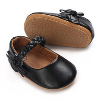 Zapatos De Princesa Para Bebé Niña En Lace Blanca Mocasines Con Lazo Y Borde Antideslizante De Goma Primera Calzado Para Caminar - details 186