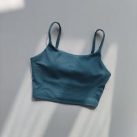 Sudadera Deportiva Transpirable Para Mujer Top De Fitness Push up Con Almohadillas Fijas Ropa De Yoga Vestido De Correr Material Nylon Spandex - details 15