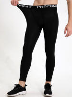 Pantalones De Compresión Para Hombre Leggings Deportivos Tiras De Actitud Baselayer Entrenamiento Correr - details 2