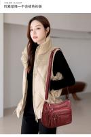 Bolso Bandolera De Cuero Suave Para Mujer 2024 Casual Con Múltiples Bolsillos Retro Bolso De Mano Para Damas Bolsos De Hombro - details 2