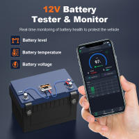 Monitor De Batería De Coche ANCEL BM200 12V Con Bluetooth Wireless Herramienta De Salud De La Batería APP Para Android Y IOS Pruebas De Arranque Y Carga Registros De Viaje Alarma De Falla Protección Contra Curtocircuito Y Polivoltaje - details 2