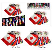 Bandeja De Banderas De Paises Del Mundo Fácil Instalación Rectangulares Para Festivales Jardín Exterior Interior Barra Decoraciones De Fiesta - details 3