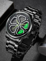 Reloj De Cuarzo Para Hombre NS Cuatro Hojas De Clover Diseño Creativo Casual Correa De Acero Inoxidable Resistente Al Agua - details 16