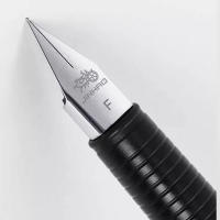 Bolígrafo De Tinta Jinhao 65 En Negro Y Plata Para Oficina Y Estudios Con Puntiagudo EF F Nib Metal Para Notas Diarias Suministros De Papelería - details 2