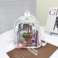 Mochila Grande De Transparencia En Gel Para Moda Bolsa De Compras Estilo Juego Material Principal No Tejido Línea De Color - details 20