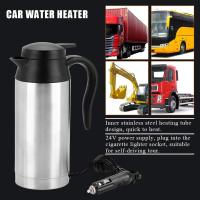 Hervidor de agua portátil para coche de 24 V (750 ml) para viajes, ideal para té, café, frío, invierno y Navidad. - details 2