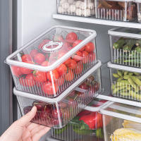 Organizador De Nevera Transparente Contenedores De Almacenamiento Para Alimentos Cestas De Frutas Y Verduras Organizador De Cocina - details 0