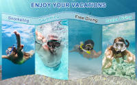 Máscara De Buceo Y Snorkel Profesional Con Vidrio Templado Kit De Snorkel Para Natación Y Entrenamiento Para Adultos Y Jóvenes - details 6