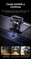 Baseus Car Charger 60W USB-C Tipo-C Con Cables Retráctiles Doble PD QC SCP AFC PPS Carga Rápida Para Tableta iPhone Samsung Huawei - details 9