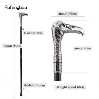 Bastón De Luxo Con Cabeza De Águila Decorativo Y Elegante Moda Cane Cosplay Aleación Vintage 93cm Puntas De Goma Material De Eje De Acero - details 2