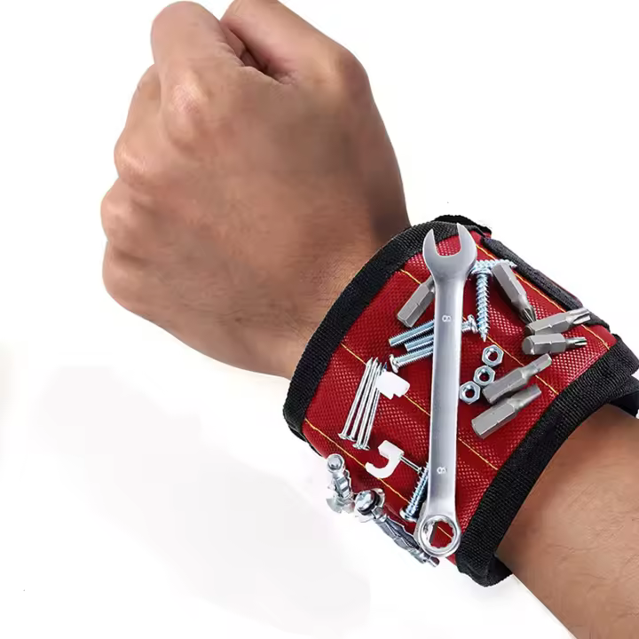 Brazalete Magnético Para Agarre De Tornillos Clavos Bits De Perforación Herramienta De Brazalete Con Fuertes Magnetismo Regalos Cool Para Hombres Y Mujeres - 1