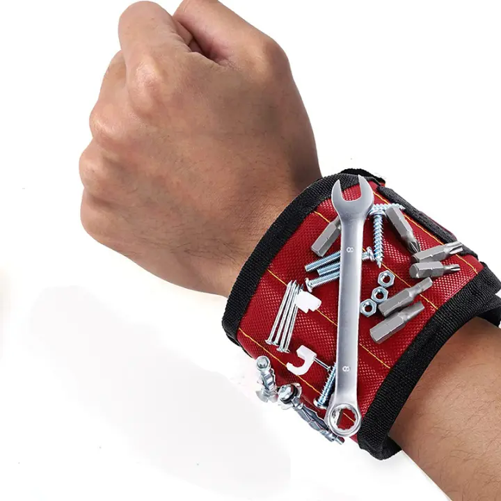 Brazalete Magnético Para Agarre De Tornillos Clavos Bits De Perforación Herramienta De Brazalete Con Fuertes Magnetismo Regalos Cool Para Hombres Y Mujeres - 1