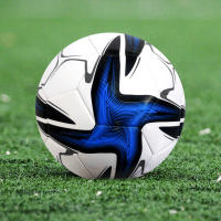 Bola De Fútbol Profesional Tamaño 5 PVC Para Entrenamiento Y Competencias Deporte Oficial Bolsa De Algodón Mecánica De Sujeción - details 5