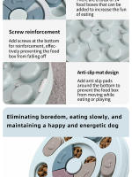 Juguete Educativo Para Perros Alimentador Inteligente Para Mascotas Dispensador De Alimentos Interactivo Para Aumentar La Inteligencia Del Pupilo - details 4