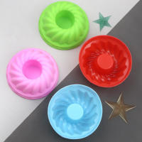 Molde De Pastel De Silicona De Grado Alimenticio 12pcs/set Copas De Muffin Redondas Multicolor Para Hornear Tamaño Random - details 2