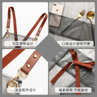 Nueva Apron Impermeable Y Resistente Al Aceite Con Correa Estilo Coreano Moda Para Cocina Y Hogar Ropa De Trabajo Para Mujeres - details 2