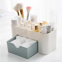 Organizador De Maquillaje Caja De Almacenamiento Con Cajón Estuche Para Palitos De Cotonete Y Labial Organizador De Pinceles Contenedor Acrílico De Plástico - details 0