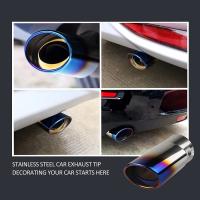 Universal Tubo De Escape Para Coche Acero Inoxidable Tapa De Escape Cromado Accesorios Modificados Para Coche Posición Trasera - details 12