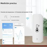 Sensor De Temperatura Y Humedad Zigbee WiFi Tuya Monitoreo Remoto Por App Para Hogar Inteligente Compatible Con Alexa Google Assistant - details 4
